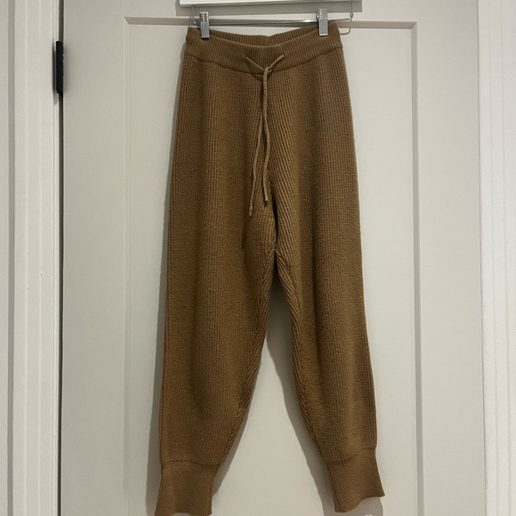 Super cozy Knit sweater set:  loungewear two piece set - camel colour - Picture 3 of 4